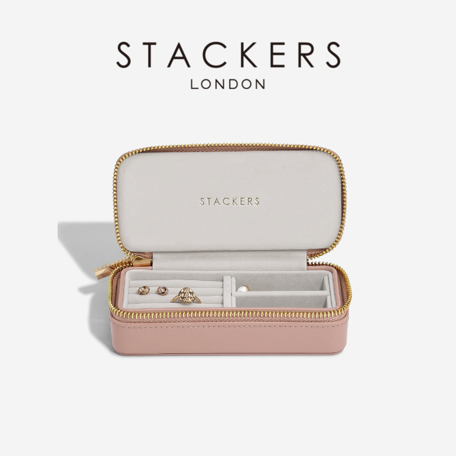 画像1: 【STACKERS】トラベル ジュエリーボックス M Travel M パテントローズ Patent Rose トラベルM スタッカーズ ロンドン (1)