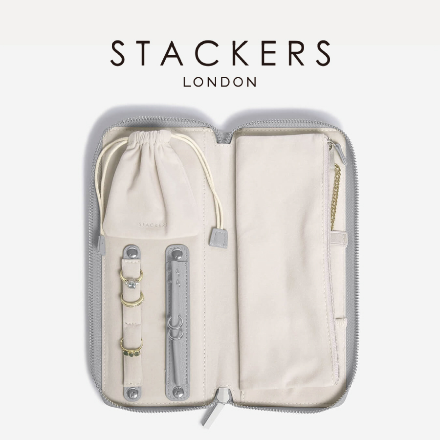 【STACKERS】ジュエリーロール Jewellery Roll ペブルグレー Pebble Grey スタッカーズ - Nature Ave.