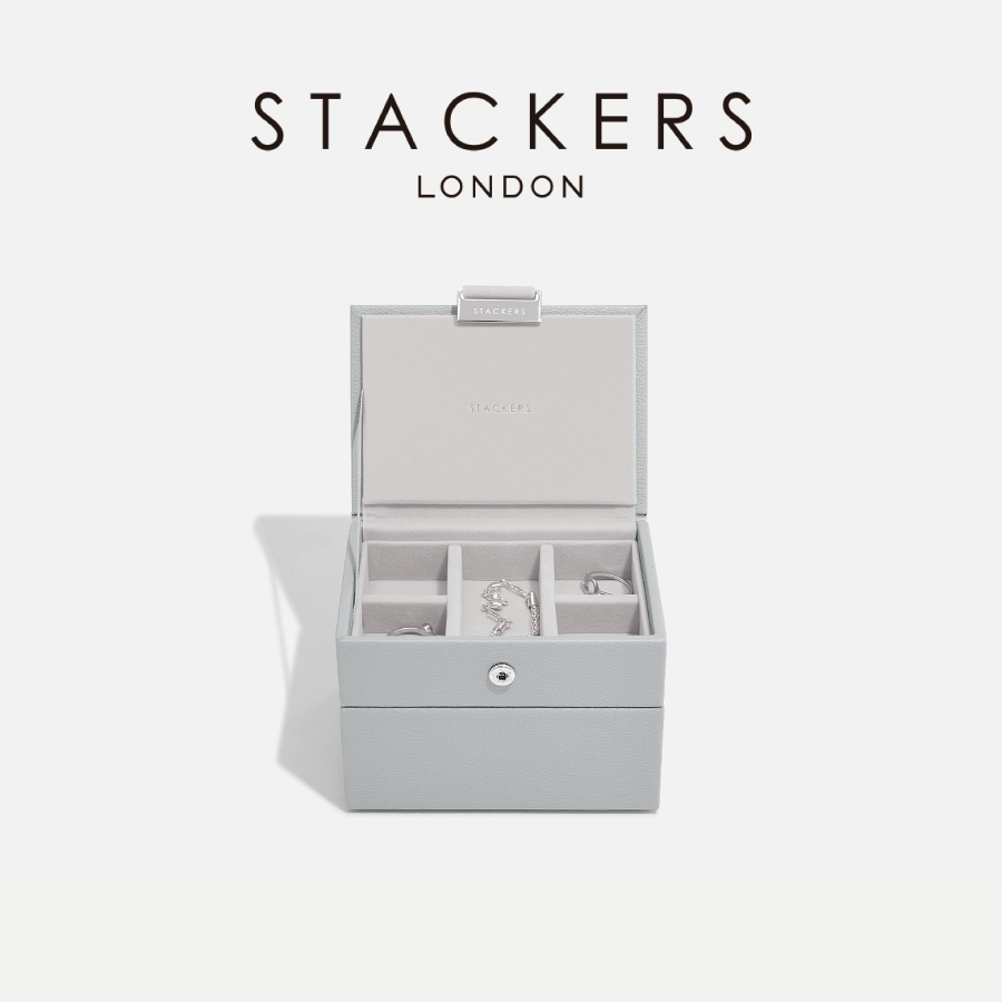 画像1: 【STACKERS】マイクロ　ジュエリーボックス　2個セット　2set　micro　ペブルグレー　Pebble Grey　スタッカーズ (1)