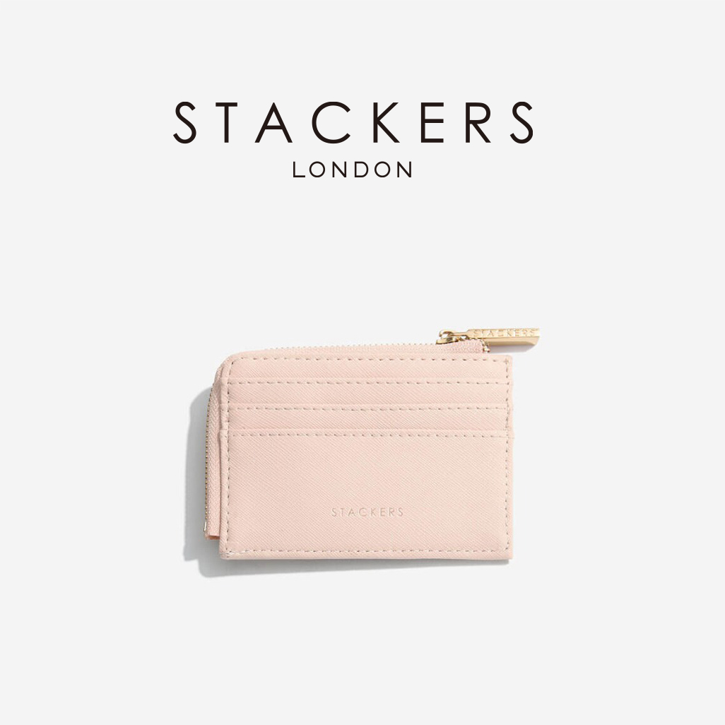 画像1: 【STACKERS】IDケース　カードホルダー　ブラッシュ　ピンク　Blush Pink Zipped Card Holder (1)