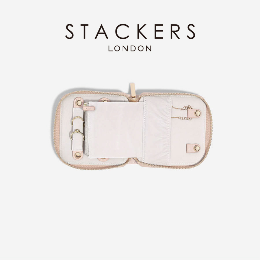 画像1: 【STACKERS】コンパクトジュエリーロール ブラッシュピンク　Blush Pink Compact Jewellery Roll　スタッカーズ (1)