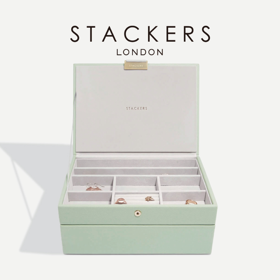 【STACKERS】クラシック　ジュエリーボックス　選べる2個セット 2set　セージグリーン　Sage Green　スタッカーズ