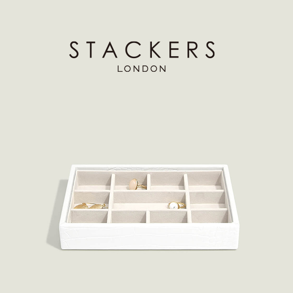 STACKERS】ミニ ジュエリーボックス 選べる2個セット 2set ホワイトクロコ WhiteCroc スタッカーズ - Nature Ave.