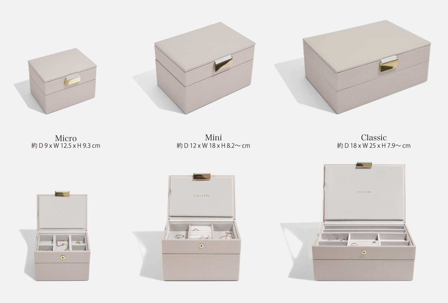 classicとsupersizeの比較