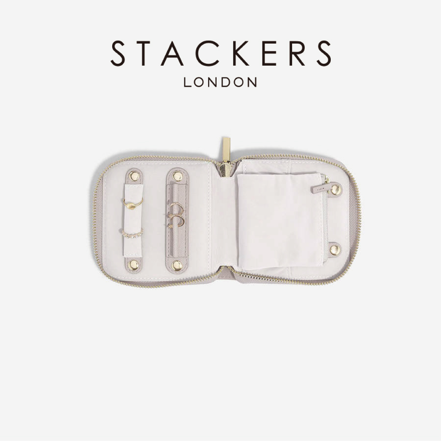 【STACKERS】コンパクトジュエリーロール　トープ　グレージュ Taupe Greige Compact Jewellery Roll　スタッカーズ