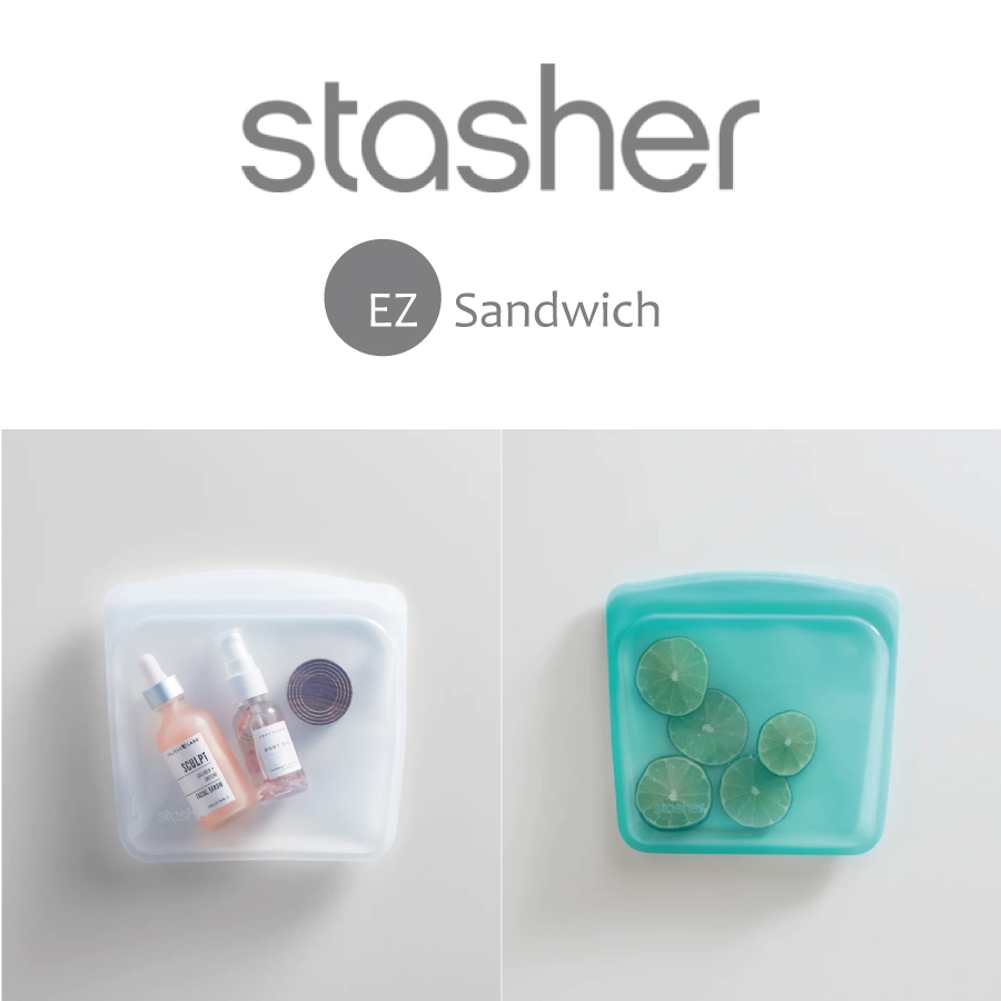 画像1: 【stasher】スタッシャー M サイズ　EZ サンドイッチ EZ-sandwich　シリコンバッグ　エコ　サスティナブル　保存用器　 (1)